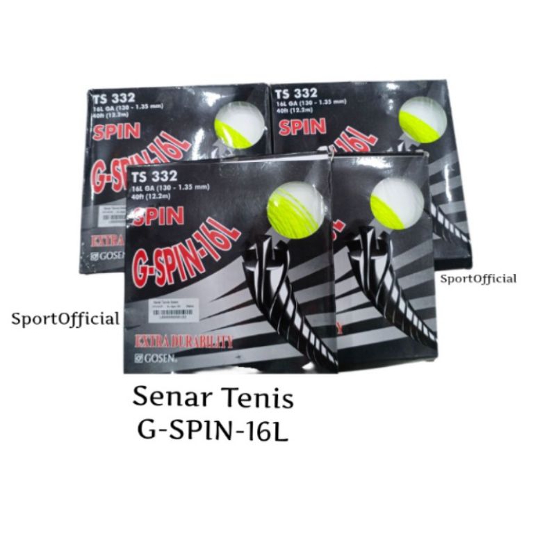 Tali Raket Tenis / Senar Raket TENIS GOSEN G-Spin 16L