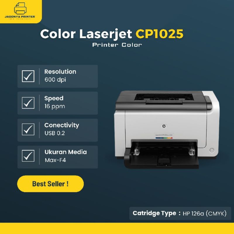 HP Color Laserjet CP1025 Printer Warna A4
