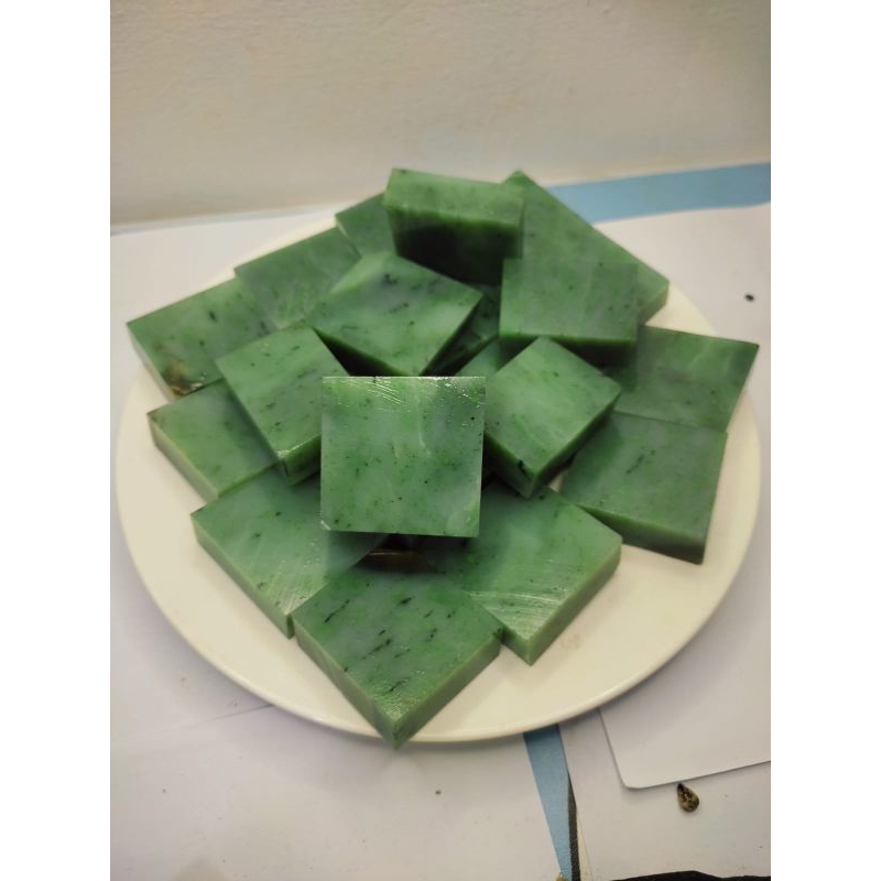 giok nephrite Jade lempengan