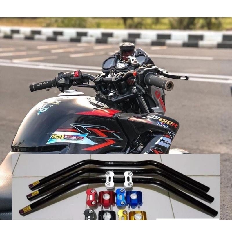 setang stang Honda cb150r old roadrace stang rzr plus raiser kedudukan cnc PNP Honda cb 150 r old