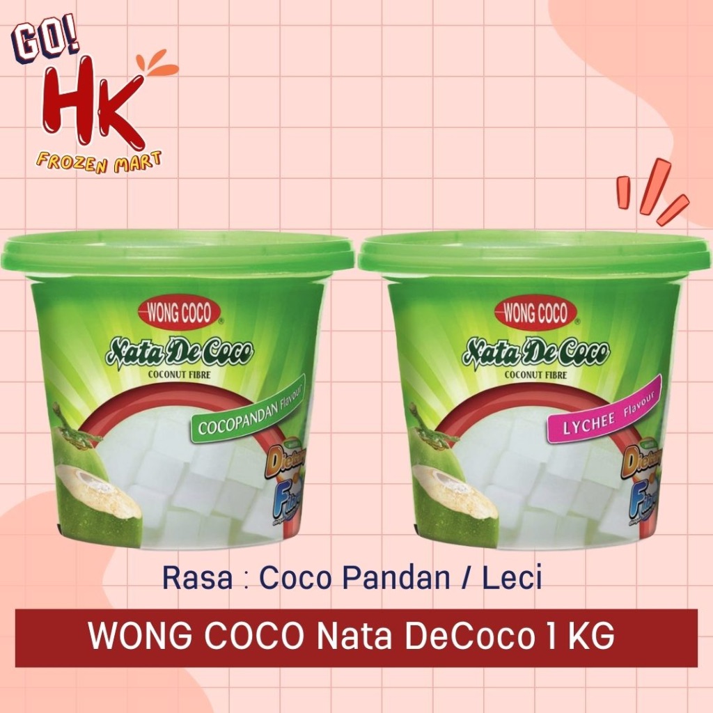 

Wong Coco Nata deCoco 1 KG Ember Leci / CocoPandan jelly HK Frozen Mart