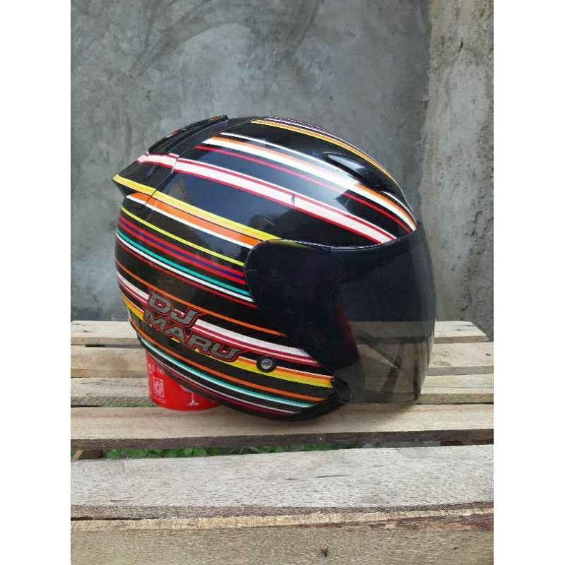 Helm Kyt Dj Maru Rainbow (Bekas)