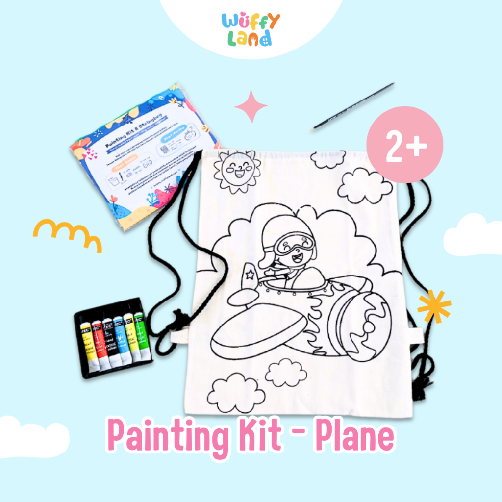 

Painting Kit String Bag - Plane