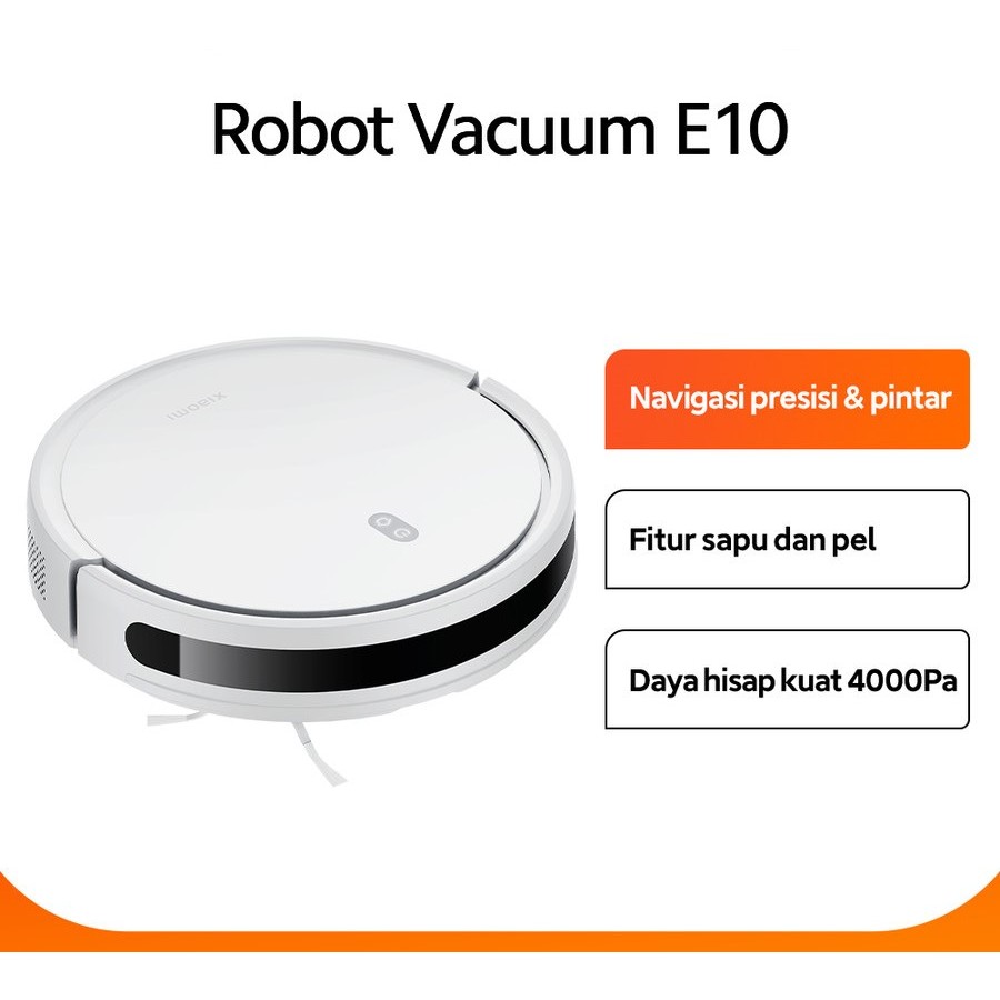 Xiaomi Robot Vacuum E10 Daya Hisap 4000Pa Sapu dan Pel