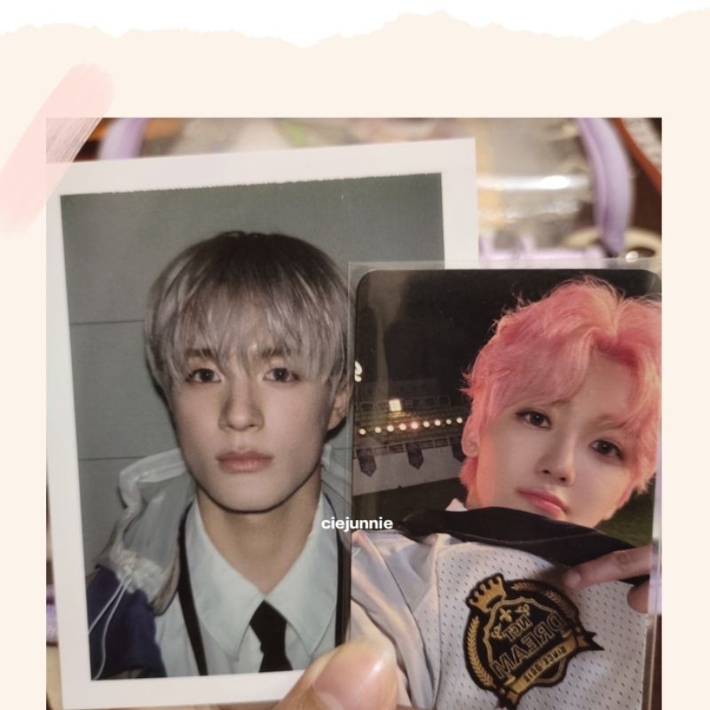 (BOOKED) ISTJ NCT DREAM jaemin jeno qr ver introvert jisung pink xmas Christmas photocard pola offic