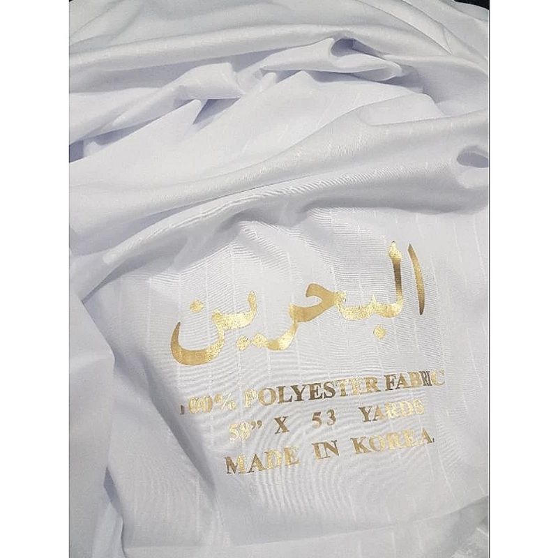 ORIGINAL 100% Polyster Saudi Import AL BAHRAIN FABRIC MADE IN KOREA | Bahan Kain Polyster Saudi Impo