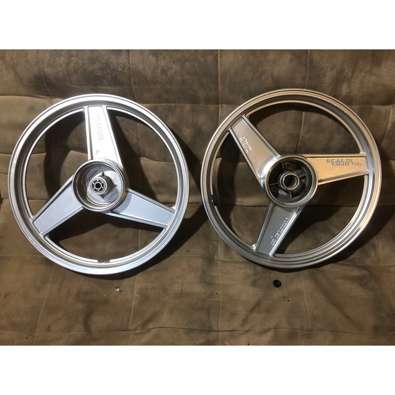 velg mitsuyo palang 3 pnp bebek tromol depan belakang no minus layak pakai berfungsi normal