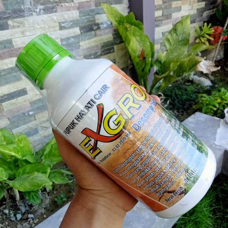 Pupuk Cair Exgro Decomposer 1 Liter Pupuk Penyubur Tanaman Dan Tanah / Bioaktivator plus Mikrobakter