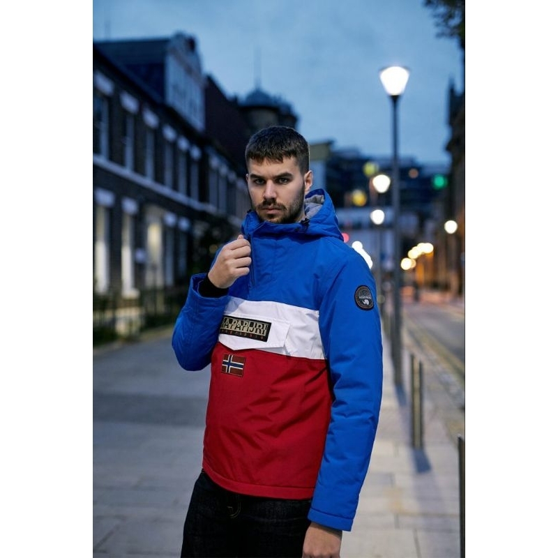 Napapijri Rainforest Winter Jacket Blue / White / Red Original