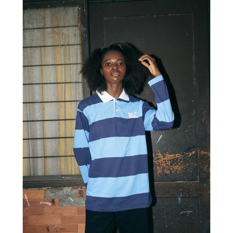 Rugby Shirt Thanksinsomnia Levia Striped Blue Unisex