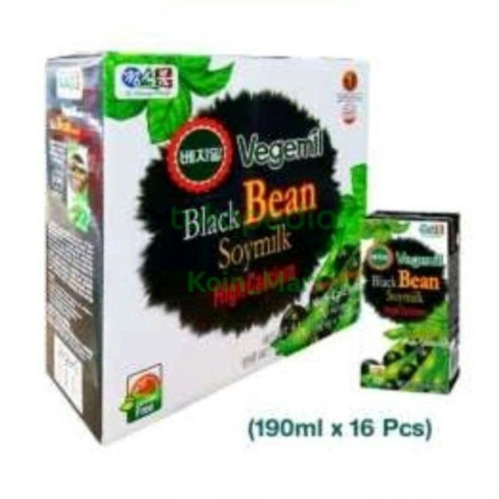 

Gift Set Vegemil Black Bean Soy Milk High -Calcium 190ml x 16pcs