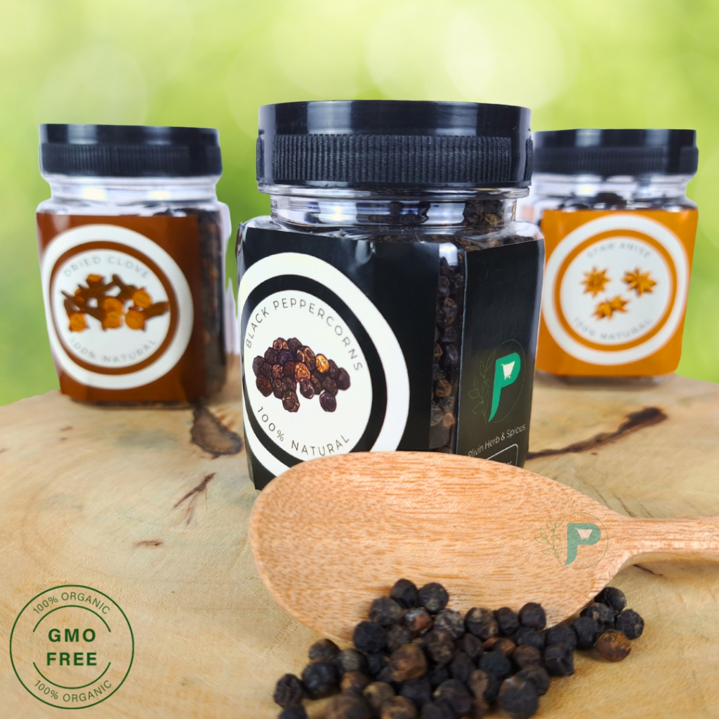 

Biji Lada Hitam Utuh / Merica Hitam / Black Peppercorn 100% Organic