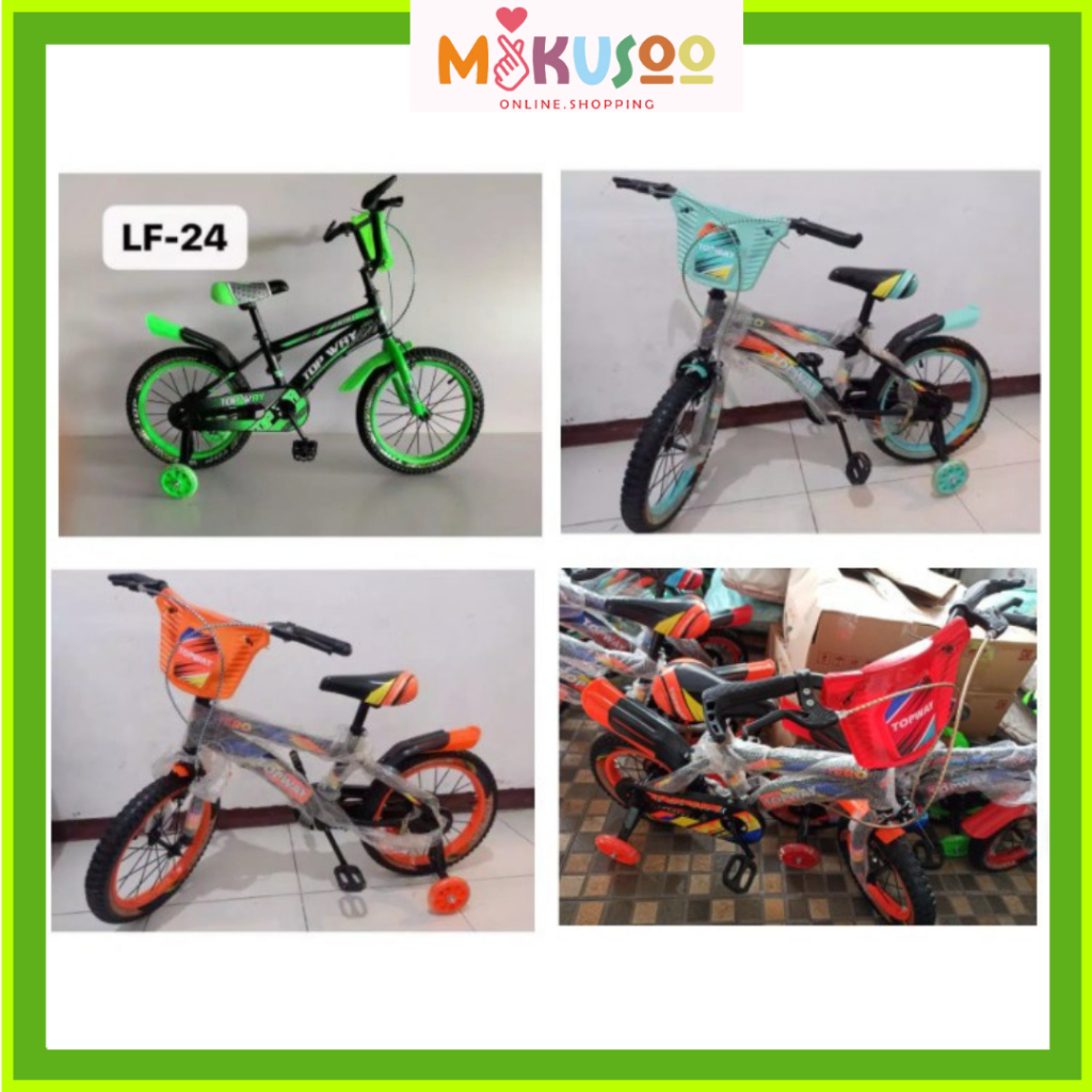 Mikusoo SEPEDA BMX 12 Top Way SEPEDA RODA DUA BAN POMPA PALING MURAH