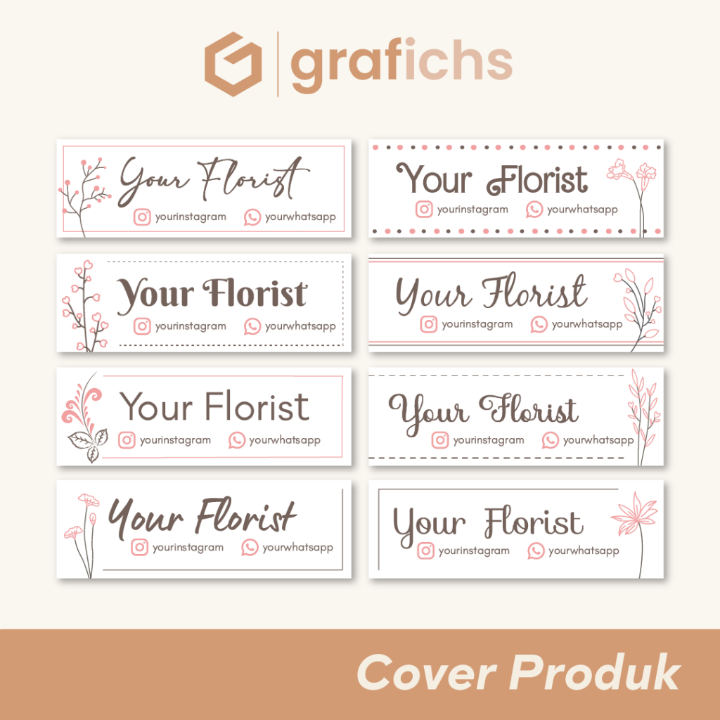 

Stiker Buket Bunga Custom Bouquet FL01 - FL08 by Grafichs