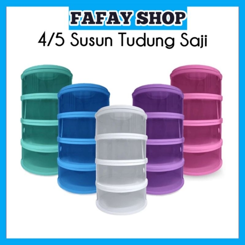 Rak penyimpan lauk dan kuah 4 susun, tudung saji lauk 4 susun, tudung saji 5 susun, tudung saji 4 su