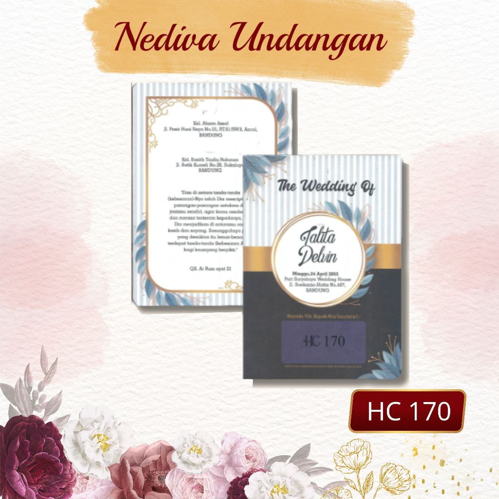 (FREE ALBUM) Blangko Undangan HC 170 Harga Murah FREE FILE SETTING