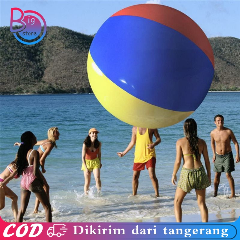 Bola Pantai Jumbo Diameter 150cm Bola Pantai Tiup Bola Renang Pantai Bola Pantai Jumbo