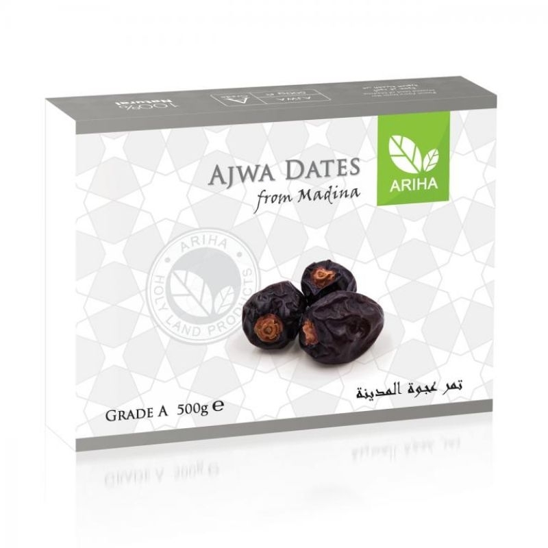 

Kurma Ajwa 500gr Ariha Kurma Ajwa Madinah Premium