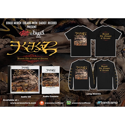 Official Lisence KEKAL kaos Bundle kaset dan CD kaos metal