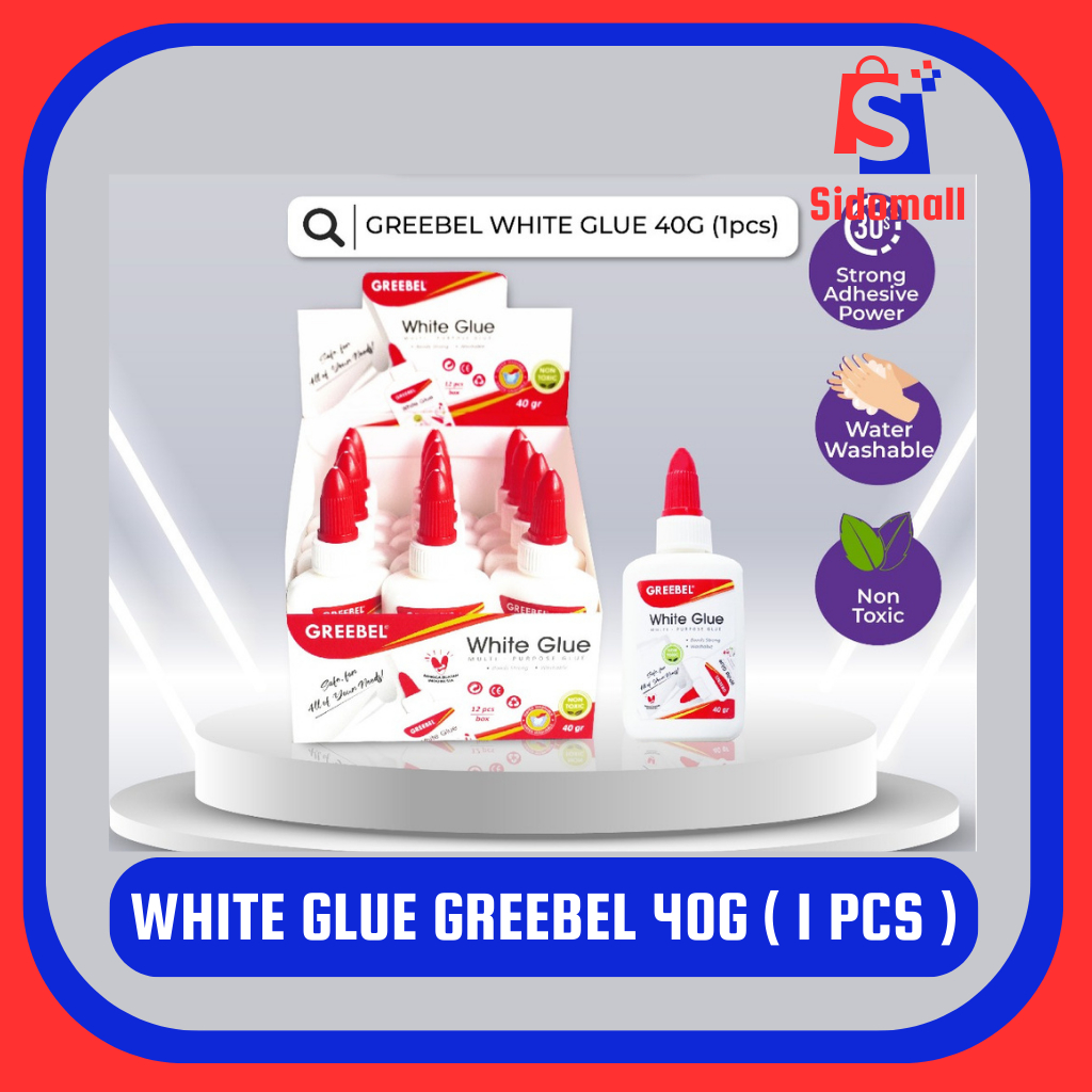 

WHITE GLUE 40GR GREEBEL | LEM PUTIH GREEBEL