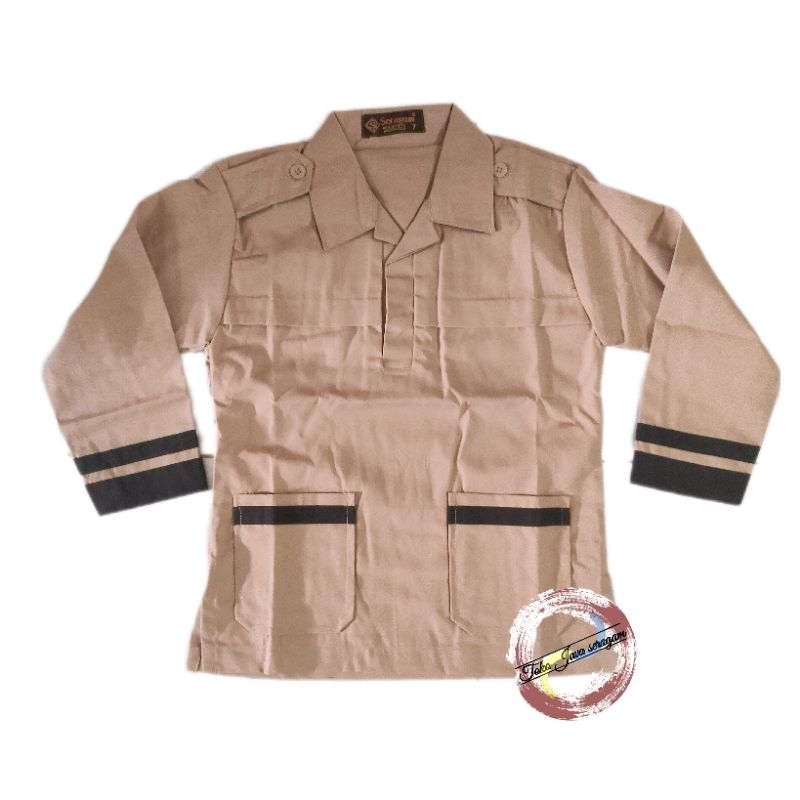 Baju Seragam SD Pramuka Siaga Lengan Panjang Merk Seragam Kemeja Seragam Sekolah