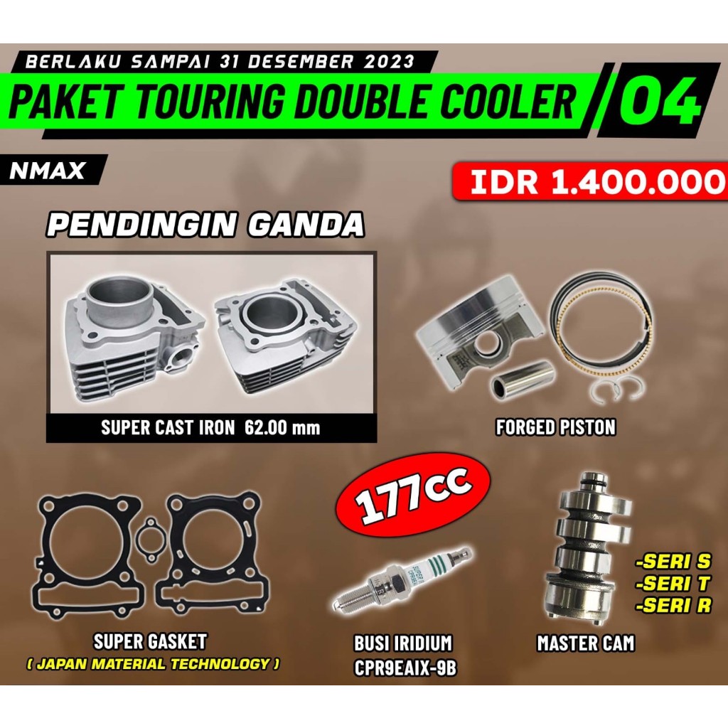 PAKET BORE UP NMAX 3 | 177 CC | BRT
