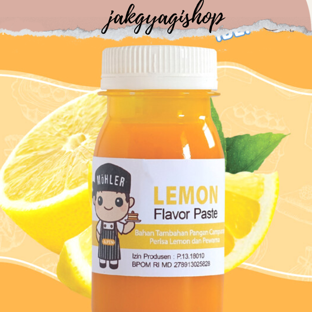 

Möhler Flavor Paste Lemon - Pasta Perisa & Pewarna Lemon 60Gr|PERISA MOHLER LEMON