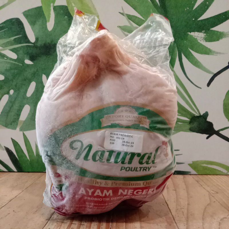

Ayam Organik Probiotik Natural Poultry 850gr - 950gr