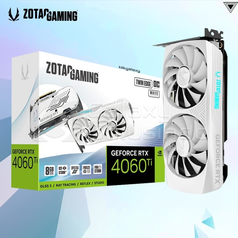 ZOTAC GeForce RTX 4060 TI Twin Edge White 8GB OC GDDR6 RTX 4060TI