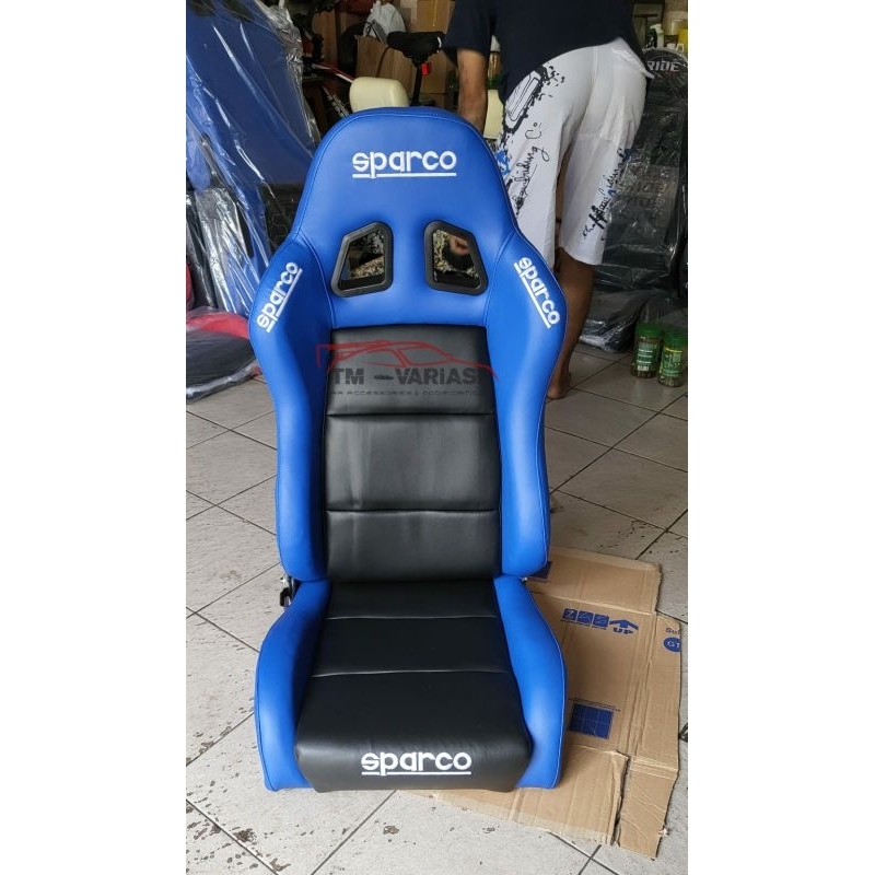 Jok Mobil Racing SP Biru Kombinasi Hitam Import