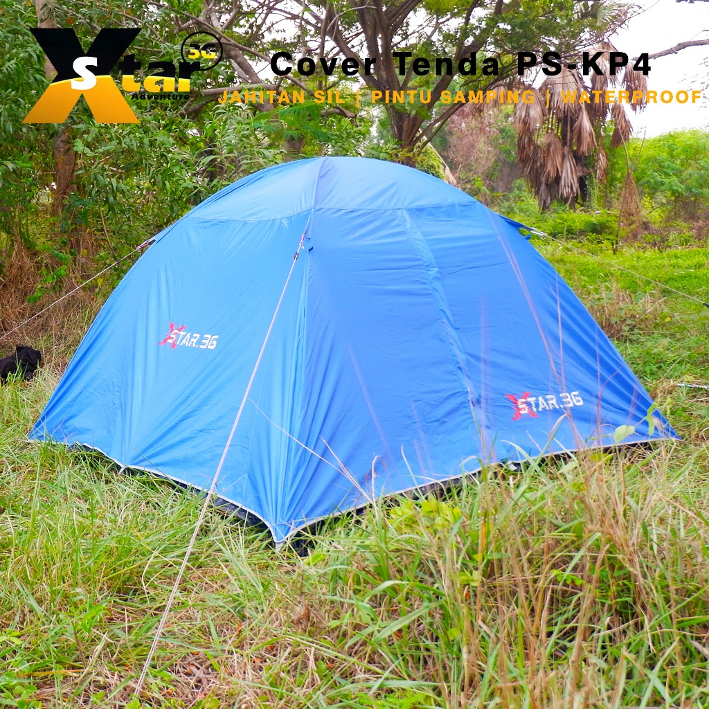 Tenda camping 4-5 person - tenda 6-7 orang kemping outdoor - tenda alas terpal