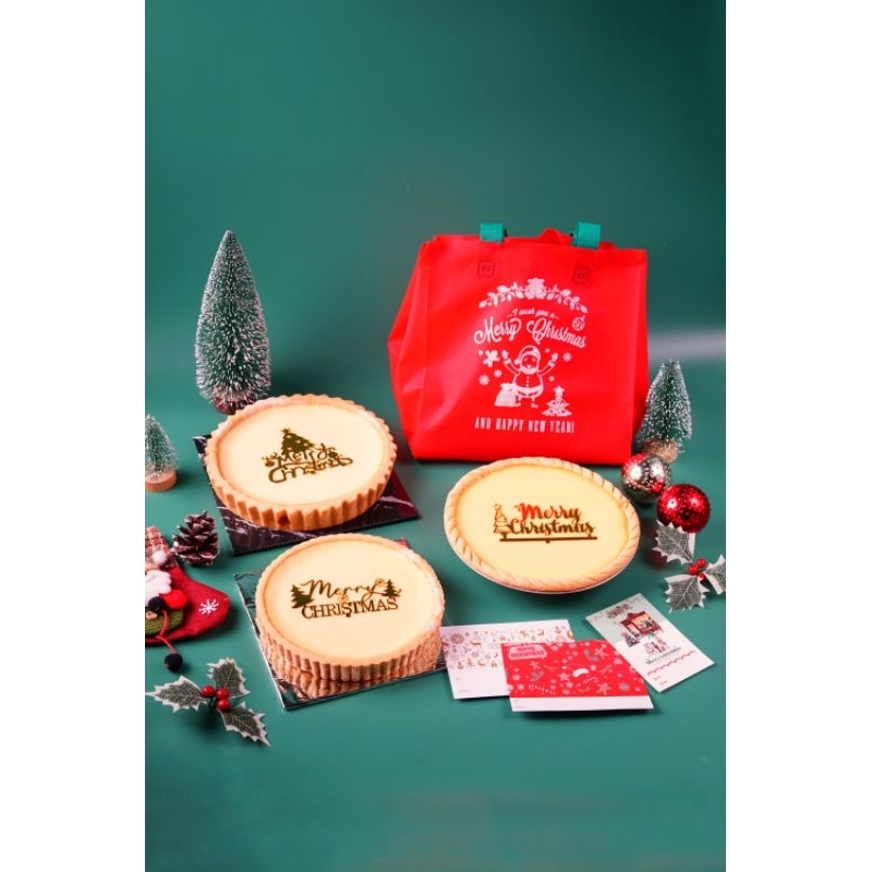 

Tart susu Hampers Natal Merry Christmas pie susu original 23cm