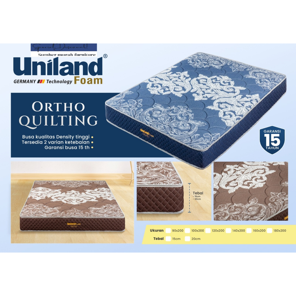 Kasur Busa Uniland Foam Ortho Quilting kasur Uniland busa garansi 15 tahun
