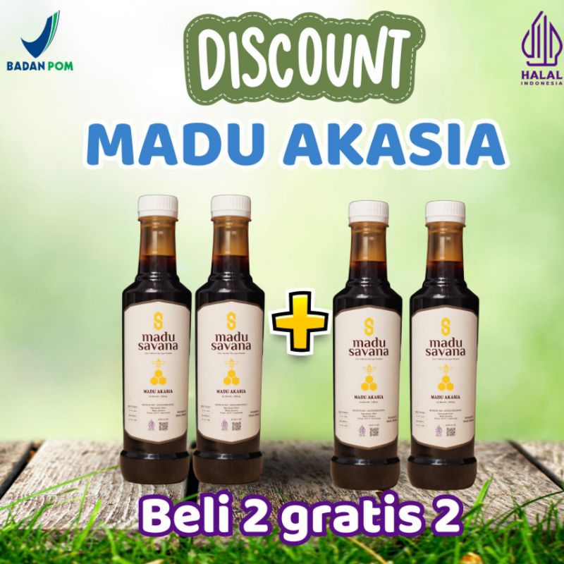 

Promo Madu Akasia Murni 4 Botol Original