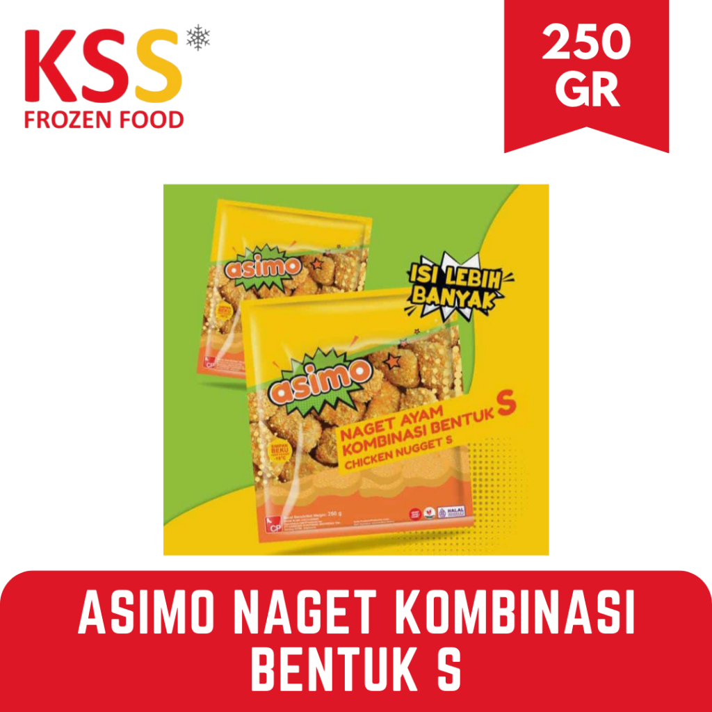 

ASIMO NUGGET BENTUK S 250 GR