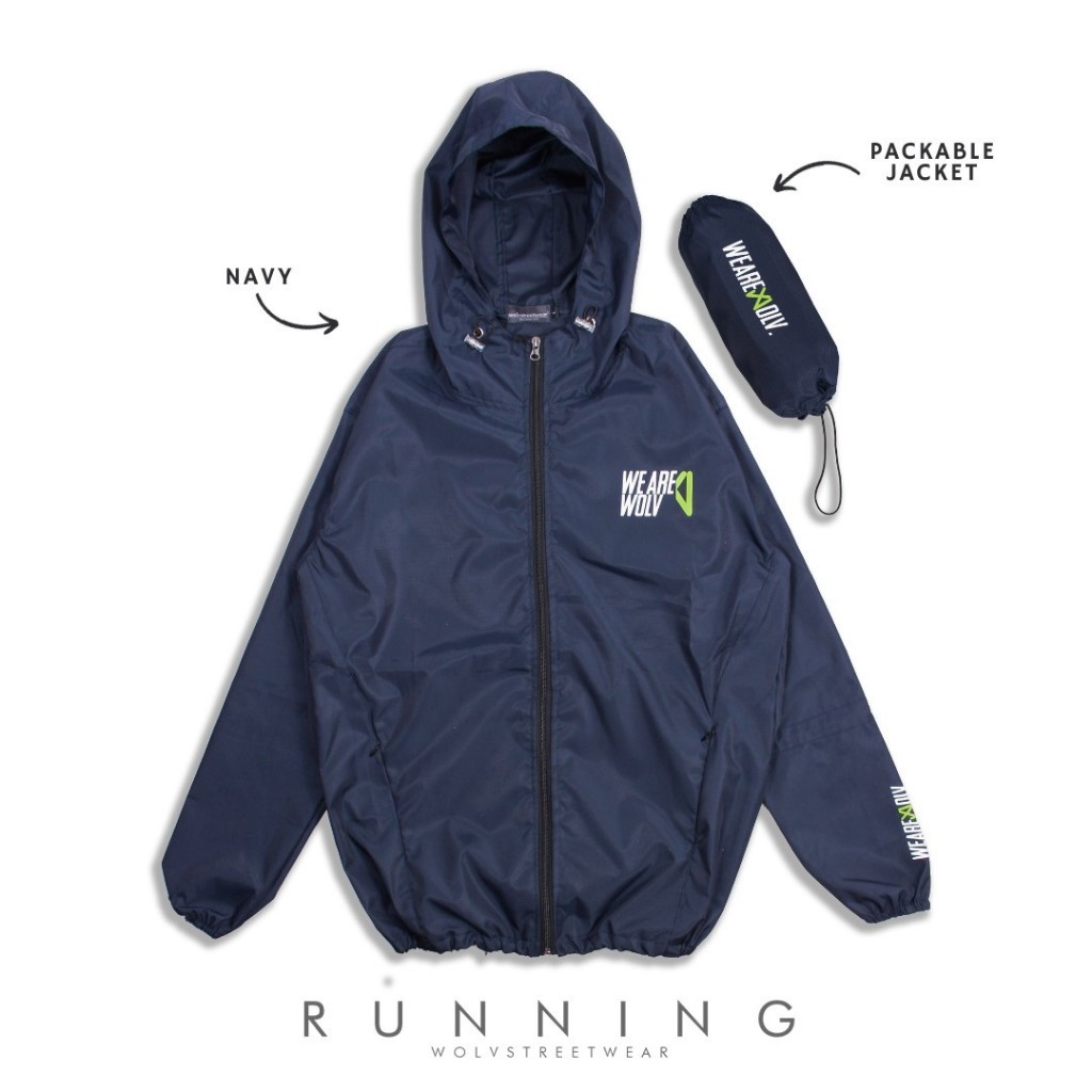 bee_jayacloth - (COD) Jaket Running Parasut WV / Jaket Parasut Pria Running / Jaket Running / jaket 