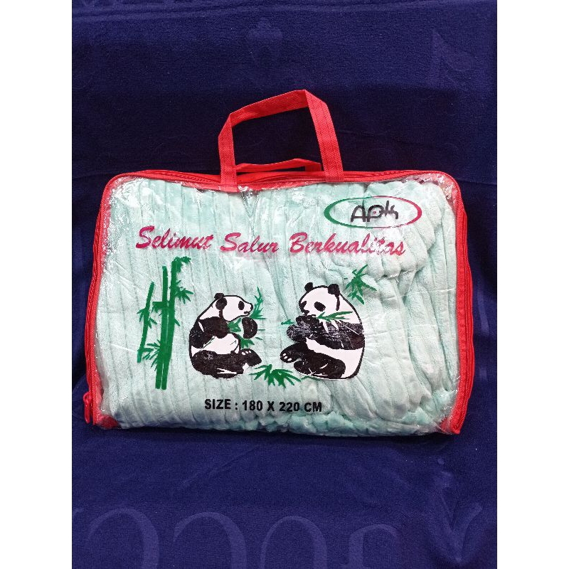 selimut apk 1lapis/ply ukuran 180x220 /selimut panda
