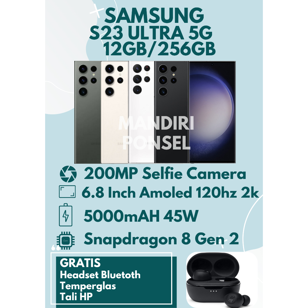 SAMSUNG Z FOLD RAM 12GB/256GB INTERNAL GRATIS HEADSET BLUETOOTH, TEMPERGLAS dan TALI HP
