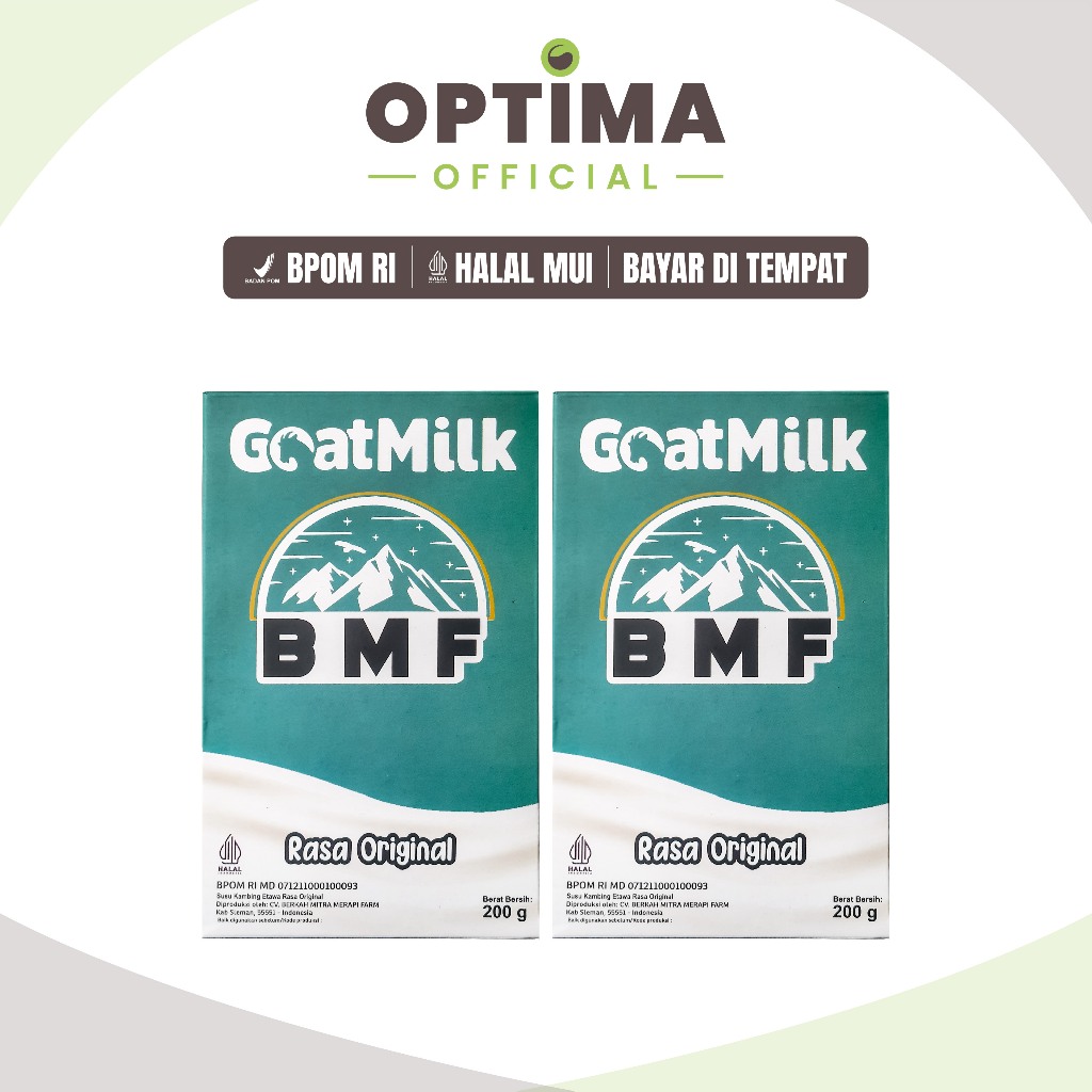 

Susu Kambing BMF - Paket 2 Box Susu Kambing BMF Rasa Original Etawa BPOM Halal