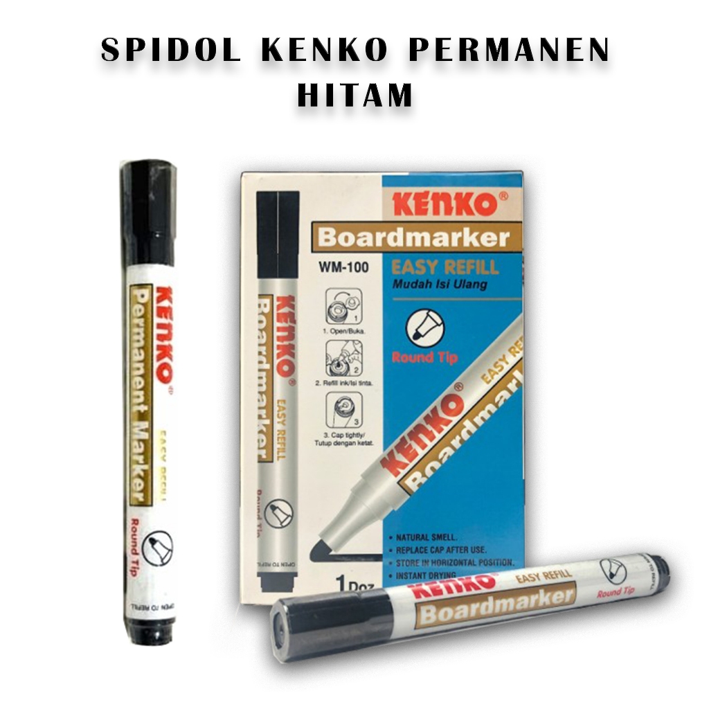 

KENKO Spidol permanent PM 100 - Hitam