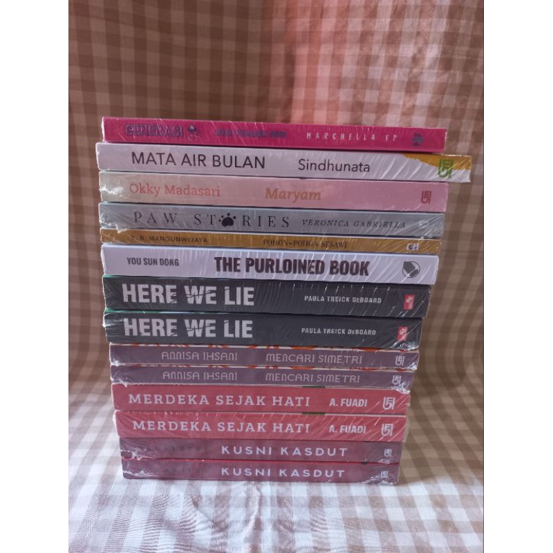 READY STOCK HERE WE LIE MERDEKA SEJAK HATI MENCARI SIMETRI MARYAM GENERASI 90 AN PAW STORIES POHON P