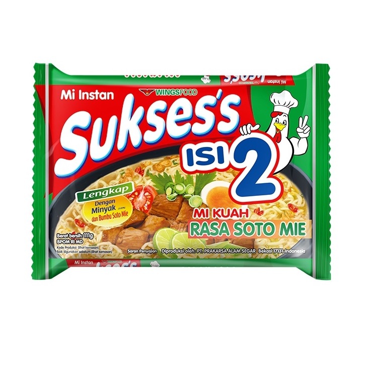

Suksess Mi Kuah Soto Mie Isi 2 111gr