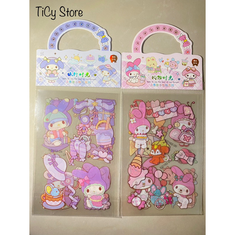 

Sticker Sanrio / Kuromi Melody Morrol Sticker Murah Isi Banyak