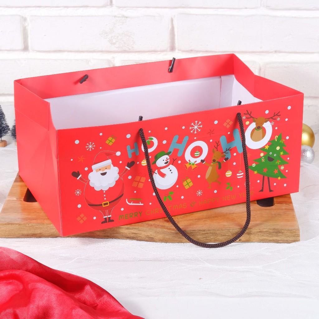 

Paper Bag Christmas Uk 30x19x13cm /2pcs