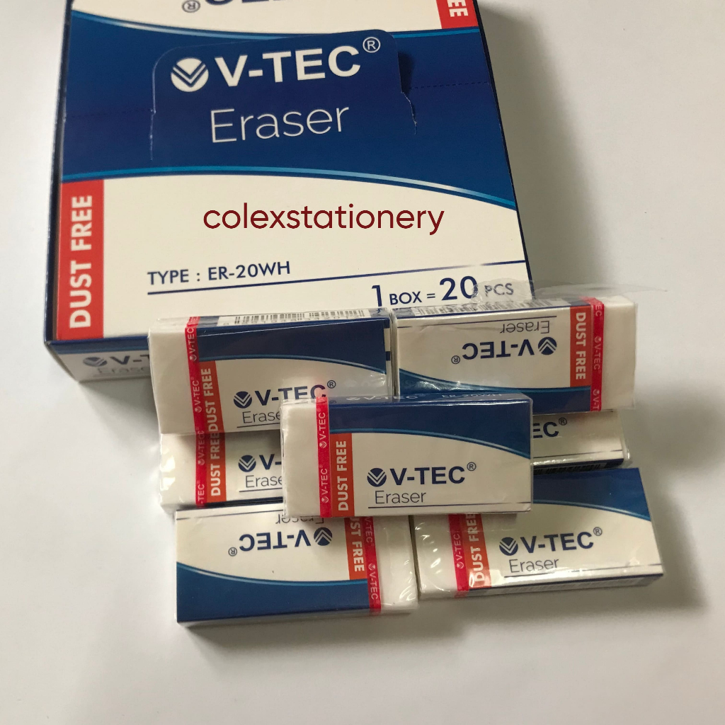 

Penghapus / Stip / Eraser Vtec Warna Putih Ukuran Besar (1 Pcs)