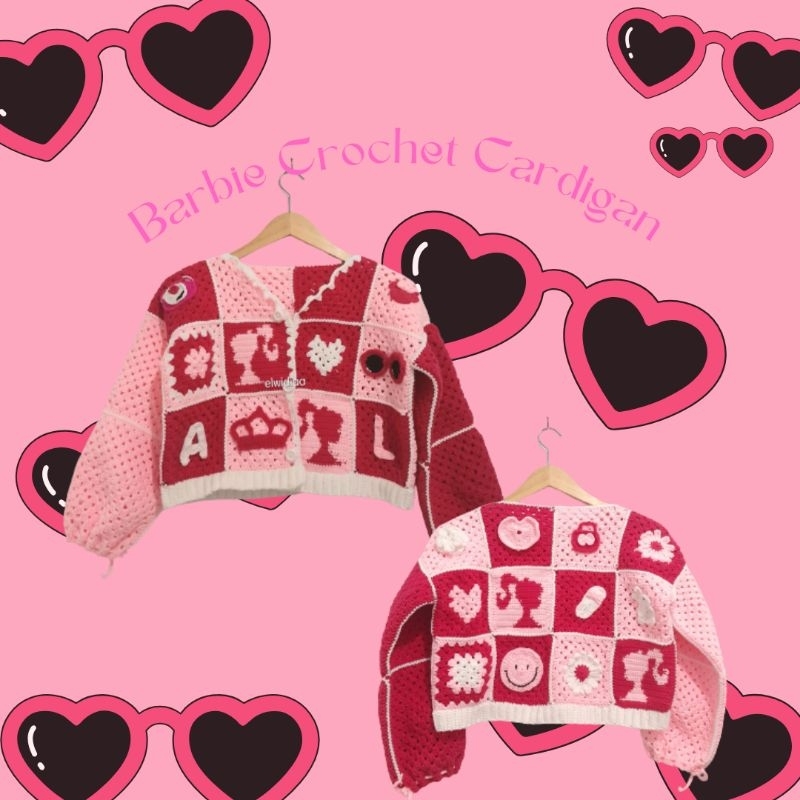 BARBIE CROCHET CARDIGAN | CARDIGAN BARBIE