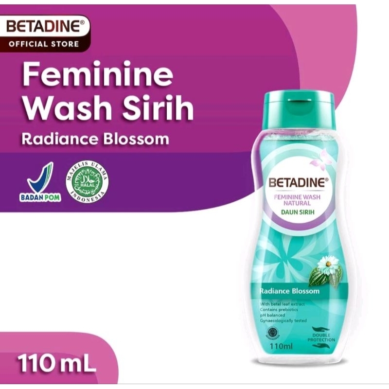 BETADINE Feminine Wash Natural Daun 110ml