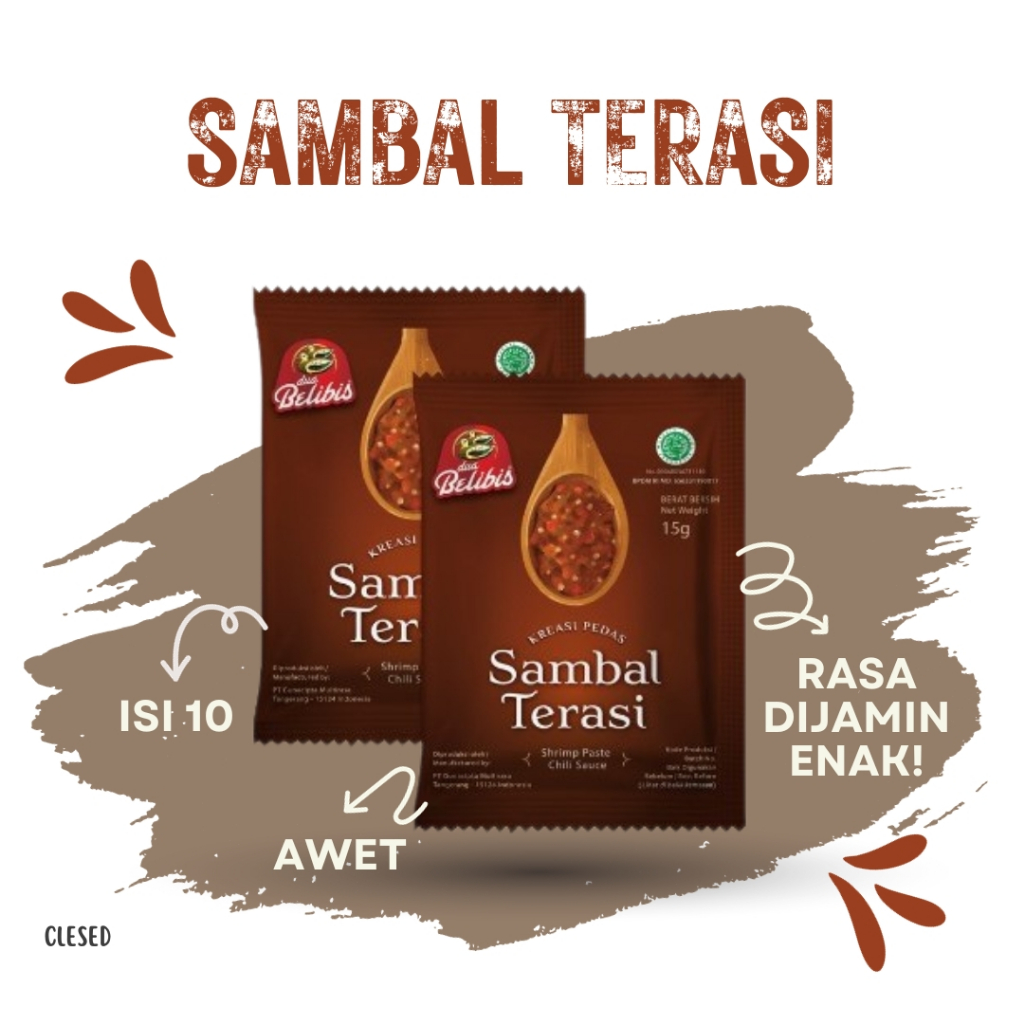 

Sambal Terasi Dua Belibis 15 gr