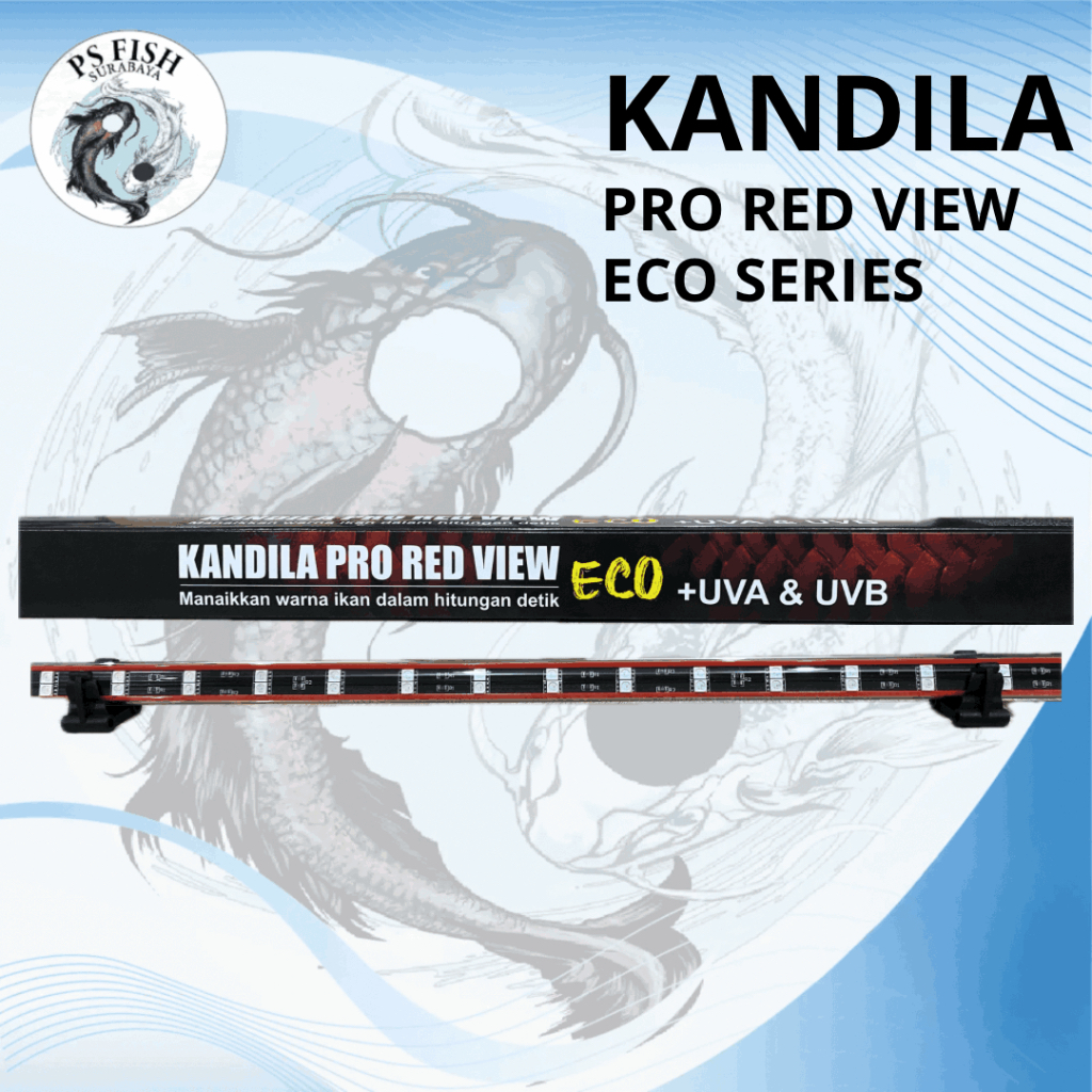 Kandila Pro Red View Eco Series T4 WRGB Lampu Celup Aquarium + UVA UVB [ PS FISH ]