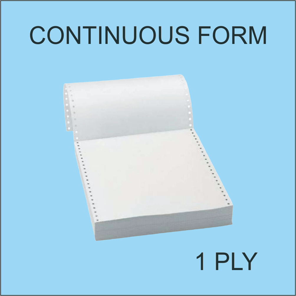 

Kertas Continuous Form BC 150 gsm 1 ply Khusus Huruf Braille